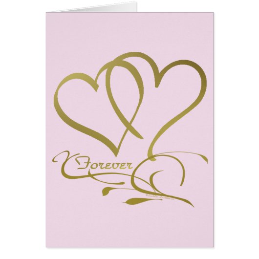 Couleurs de fond modifiables Forever Hearts Gold (Devant)