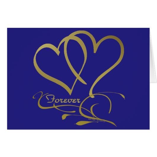 Couleurs de fond modifiables Forever Hearts Gold (Devant horizontal)