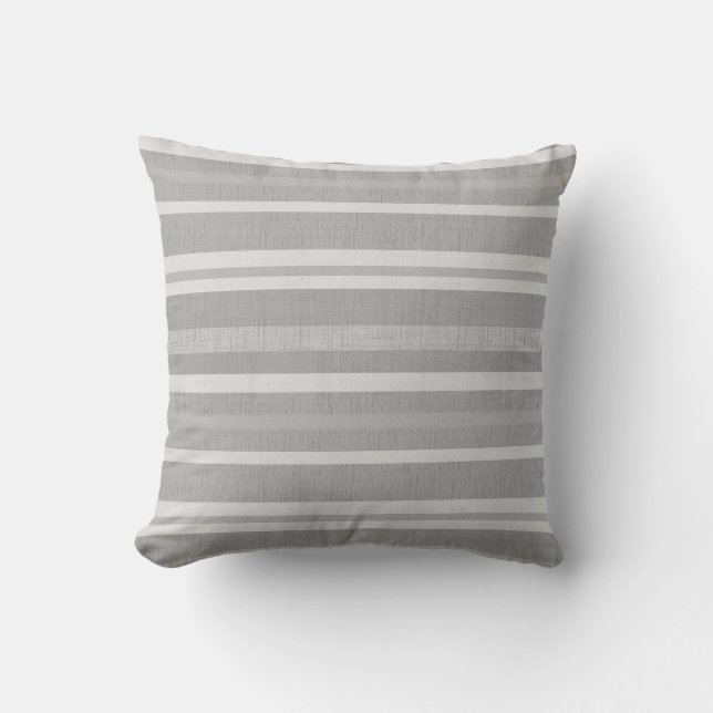 Couleurs de gris et de lin blanc Couleur Coussin r (Recto)