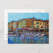 Couleurs de la carte postale Cassis par Lisa Loren (Devant / Derrière)