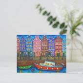 Couleurs de la carte postale d'Amsterdam par Lisa  (Debout devant)