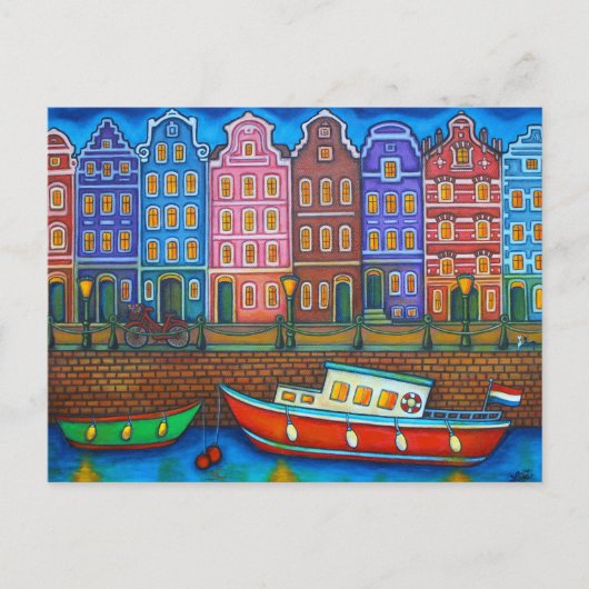 Couleurs de la carte postale d'Amsterdam par Lisa  (Devant)