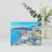 Couleurs de la carte postale de Santorin par Lisa  (Debout devant)