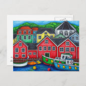 Couleurs de la carte postale Lunenburg (Devant / Derrière)