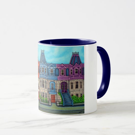 Couleurs de la Mug de café Montréal (Devant droit)