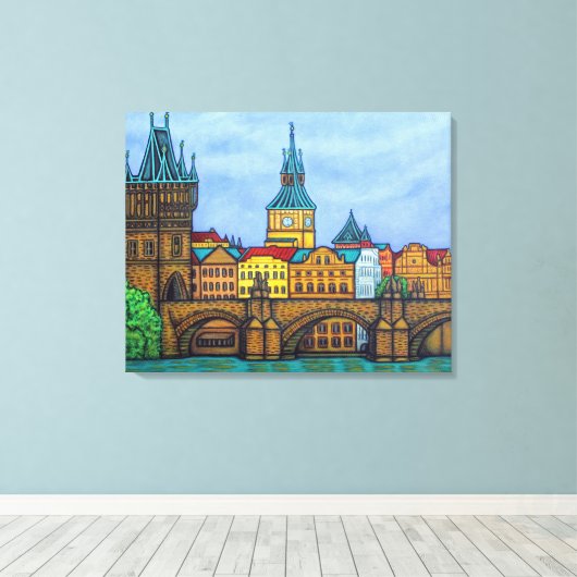 Couleurs de la toile de Prague Imprimer (Insitu (Plancher de Bois))