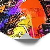 Couleurs de la vie Poster artistique Grafitti Abst (Coin)