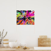 Couleurs de la vie Poster artistique Grafitti Abst (Cuisine)