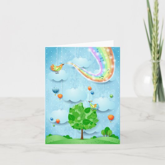 Couleurs de l'arc-en-ciel et arbre (Devant)