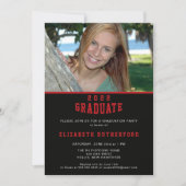 Couleurs de l'école 20XX Carte photo diplômé (Devant)