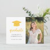 Couleurs de l'école d'or Faire-part d'obtention d' (Debout devant)