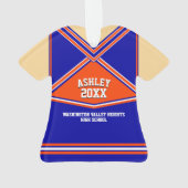 Couleurs de l'école Pom-pom girl personnalisée Uni (dos)