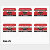 Couleurs de l'école ! Sticker pour étiquette Nom d (Feuille)