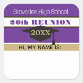 Couleurs de l'école ! Sticker pour étiquette Nom d (Devant)