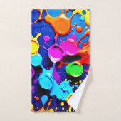 Couleurs de néon explosifs dans l'art Abstrait (Serviette à main)