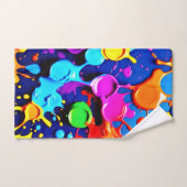 Couleurs de néon explosifs dans l'art Abstrait (Serviette à main)