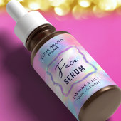 Couleurs de néon Holographie 2 OZ Étiquette de bou