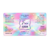 Couleurs de néon Holographie 2 OZ Étiquette de bou (Devant)