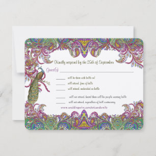 Couleurs de Paon Paisley RSVP