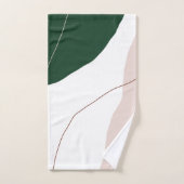 Couleurs de pastel géométrique minimes et abstrait (Serviette à main)