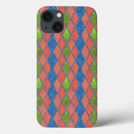 Couleurs de pavot Faux-patchwork coque ipad-Mate C (Verso)