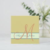 Couleurs de plage de mer de faire-part de mariage (Debout devant)