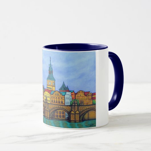 Couleurs de Prague Mug par Lisa Lorenz (Devant droit)