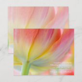 Couleurs de Printemps • Invitation à la Réception  (Devant / Derrière)