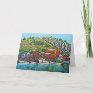 Couleurs de Quidi Vidi, Terre-Neuve Carte de voeux