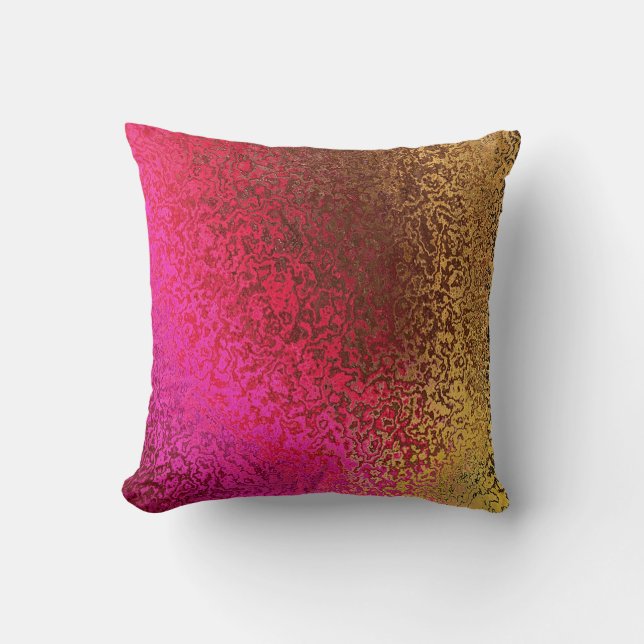 Couleurs de rose et d'or Motif Coussin (Recto)