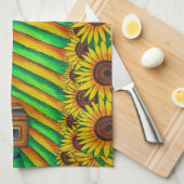 Couleurs de serviette de cuisine de MoJo (Quart Plié)