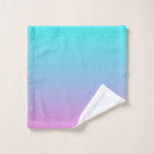 Couleurs de sirène dégradé rose pourpre aquombre (Gant de toilette)