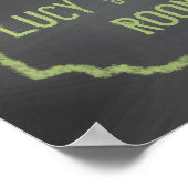 Couleurs de tableau noir et vert Mur Art (Coin)