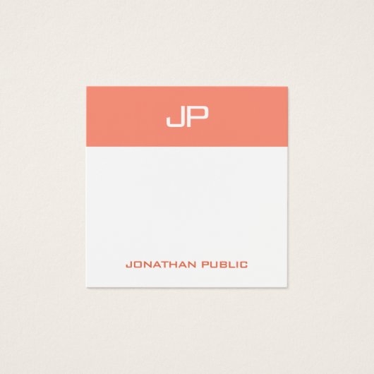 Couleurs de tendance Modèle Monogramme moderne per (Devant)