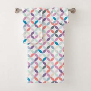 Couleurs de tonalité cool motif circulaire