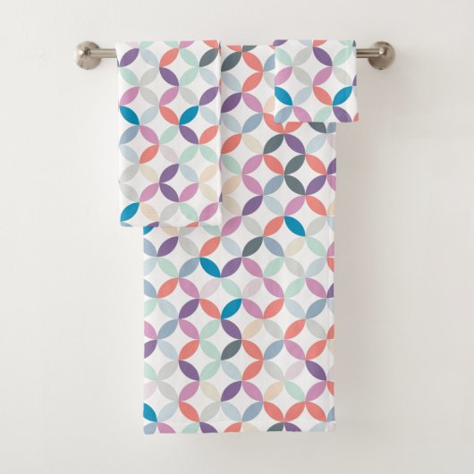 Couleurs de tonalité cool motif circulaire (En situation)