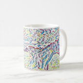 Couleurs De Vie Des Chevaux, Mug De Café (Devant droit)