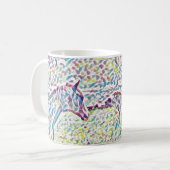 Couleurs De Vie Des Chevaux, Mug De Café (Devant gauche)