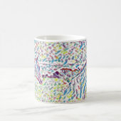 Couleurs De Vie Des Chevaux, Mug De Café (Centre)