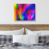 Couleurs d'eau Abstraites toile étirée (Insitu(Chambre))