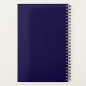 Couleurs Deep Purple Modernes | Nom et Monogramme (Dos)