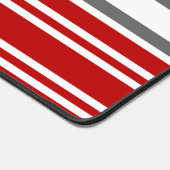 Couleurs d'équipe modernes rayées rouge blanc et g (Coin)