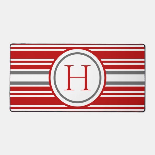 Couleurs d'équipe modernes rayées rouge blanc et g (Recto)