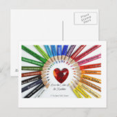 Couleurs des cartes postales Arc-en-ciel (Devant / Derrière)