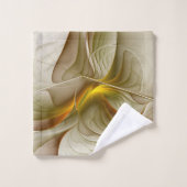 Couleurs des métaux précieux, art fractal Abstrait (Gant de toilette)