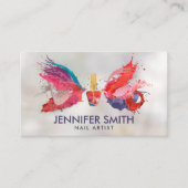 Couleurs des ongles Splash sur Carte de visite per (Devant)