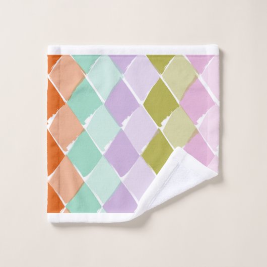 Couleurs d'été en motif (Gant de toilette)