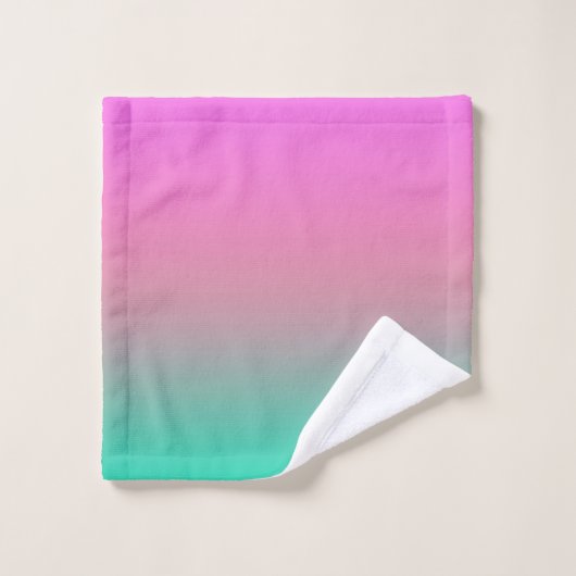 Couleurs d'été en pente douce mode couleur simple (Gant de toilette)