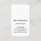 Couleurs déversées dans le carte de visite carré d (Dos)