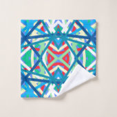 Couleurs d'harmonie équilibrée de la fleur de maïs (Gant de toilette)